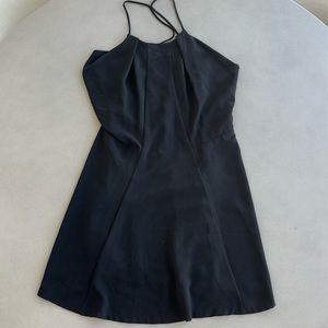 Zara black lace black dress